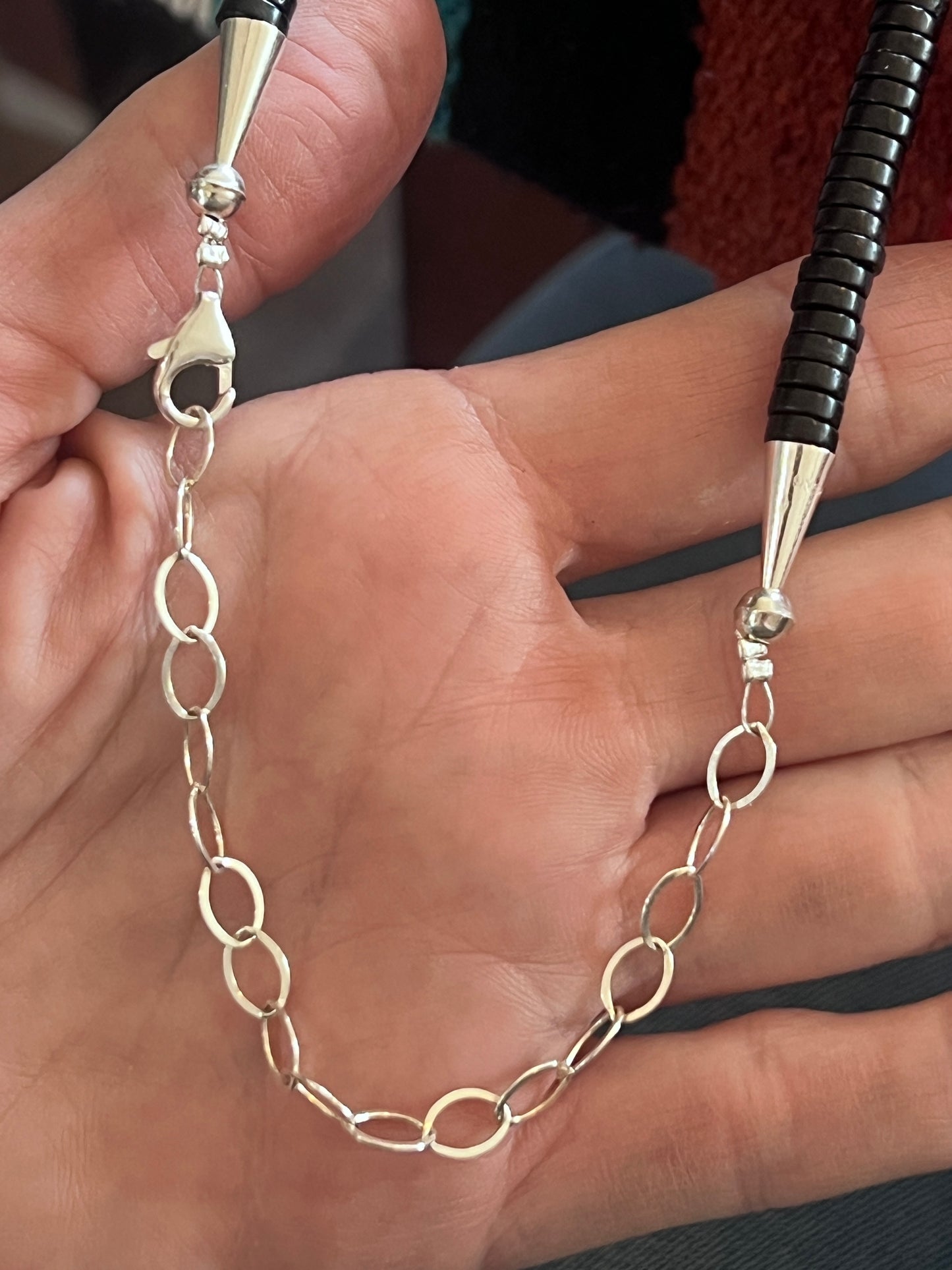 Kewa Made Sterling Silver and Inlaid Stone Horned Toad Desert Dreamer Necklace by Warren Nieto