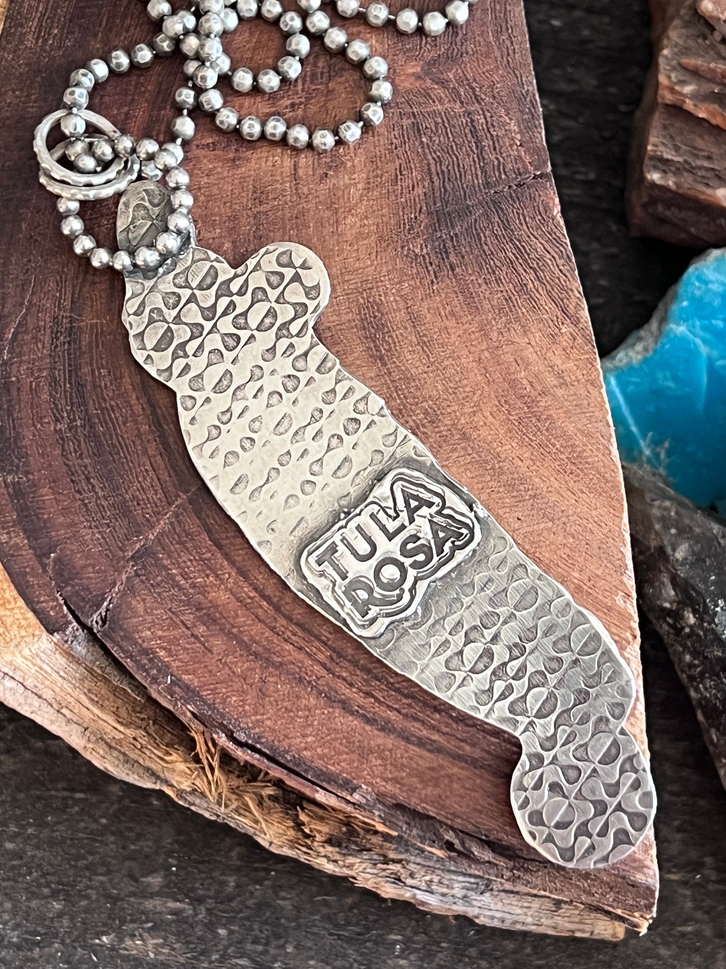 Tularosa Sterling Silver, Turquoise & Amethyst Feather Necklace