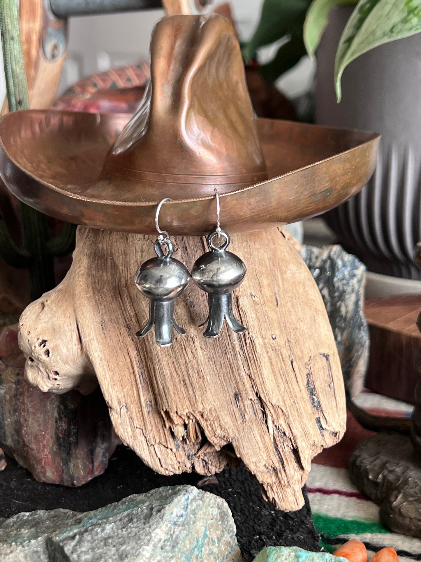 Handcrafted Sterling Silver Blossom Dangle Earrings by Daniel John