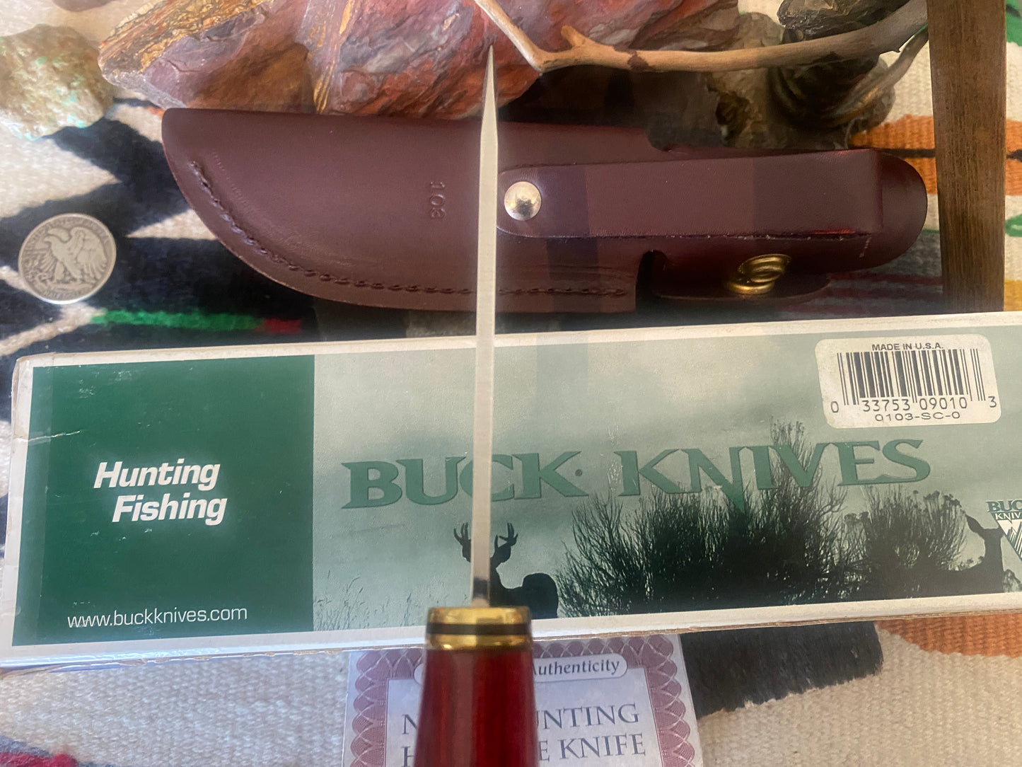 NAHC Hunting Heritage Knife Collection Buck 103 Sheath Knife