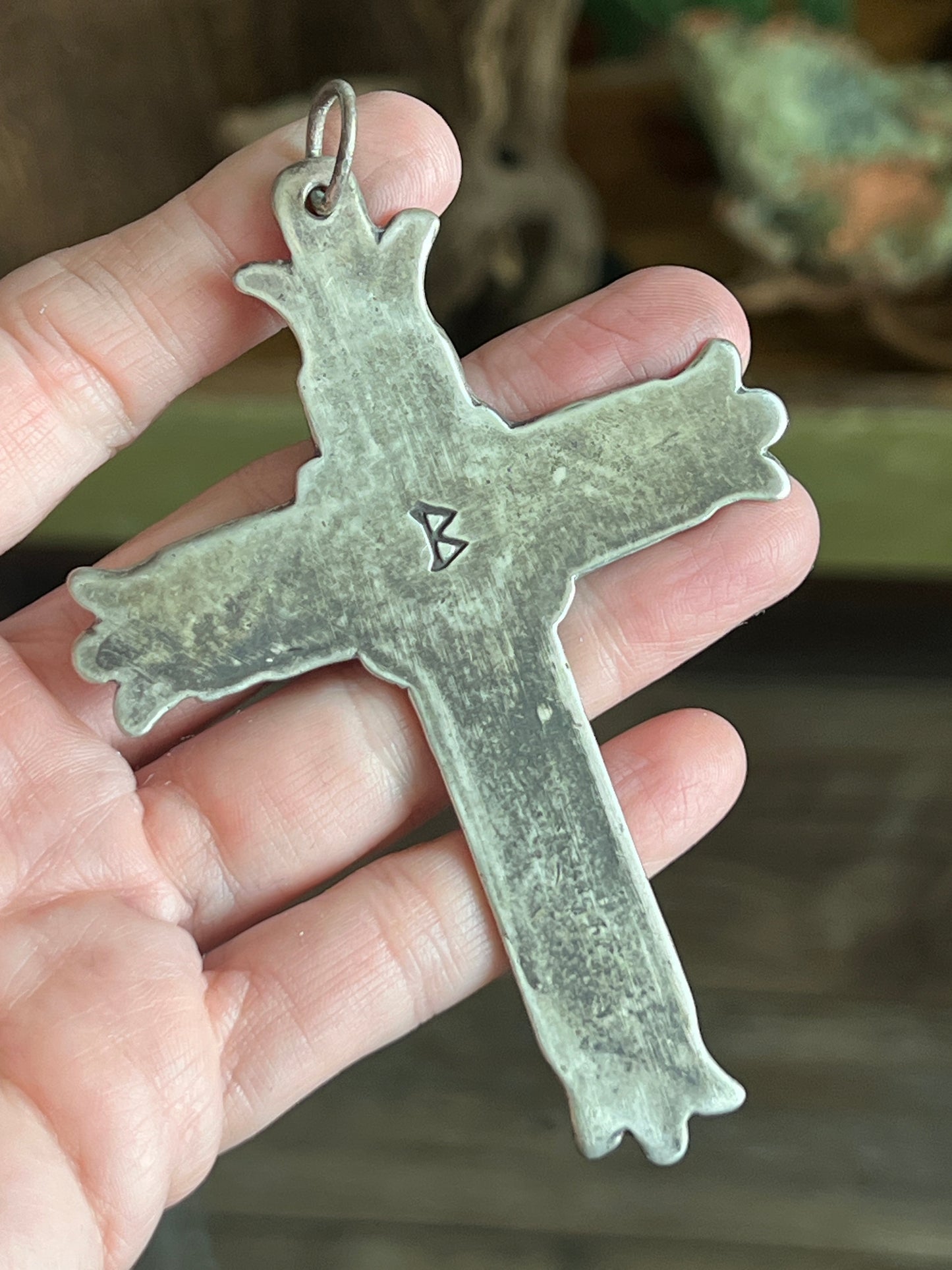 Spanish Cross Pendants by Santa Fe Artist, Buffalo