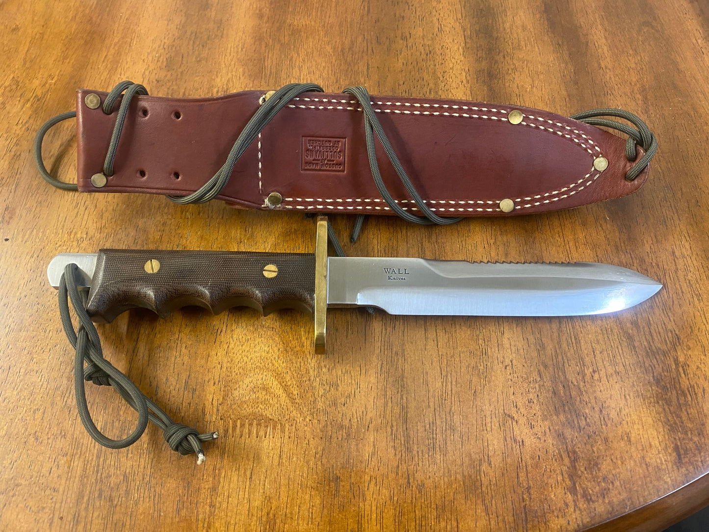 Greg Wall Model 14 style Fighter Sheath Knife #131