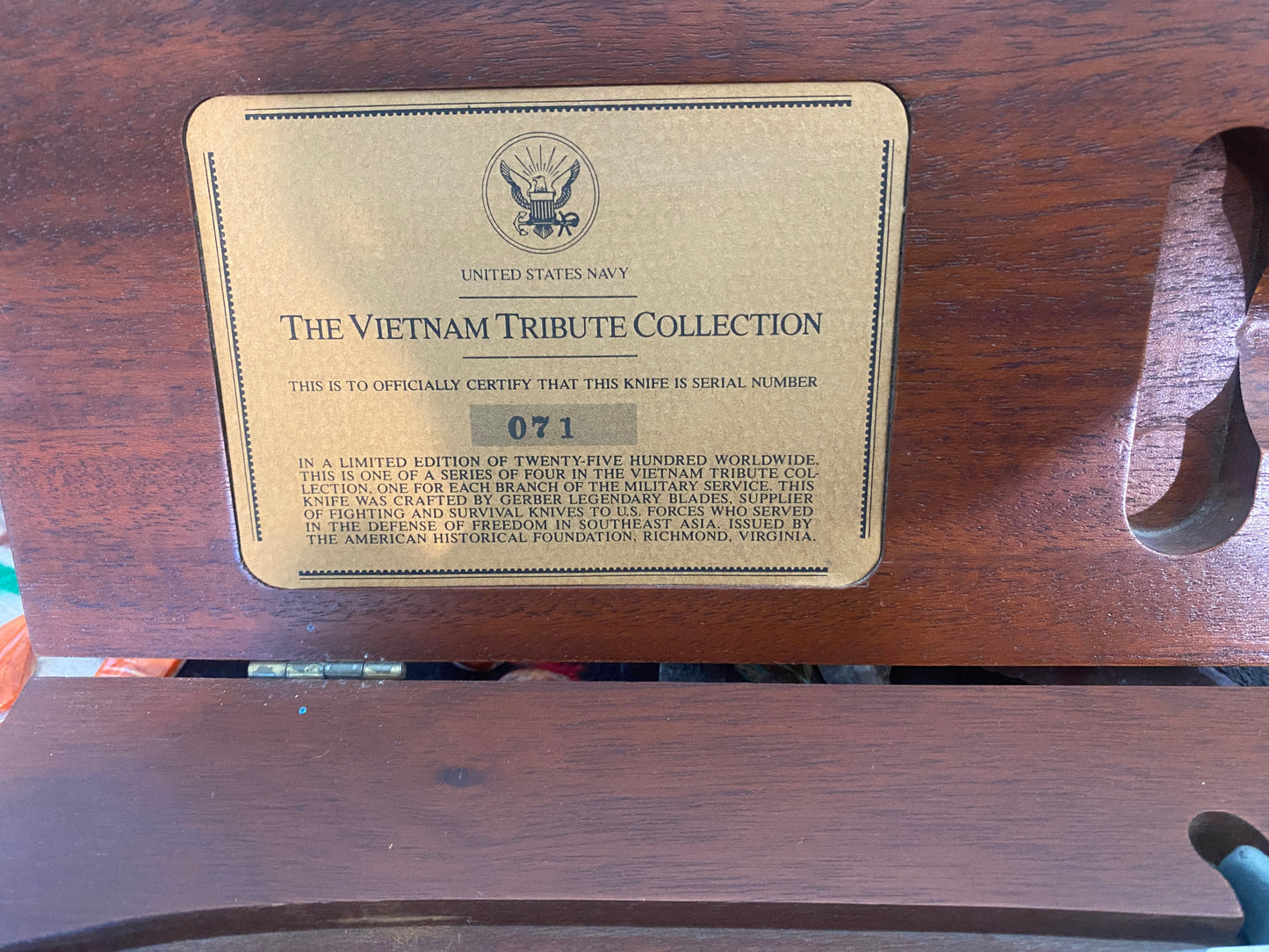 Vietnam Tribute Collection Gerber Mark II #071
