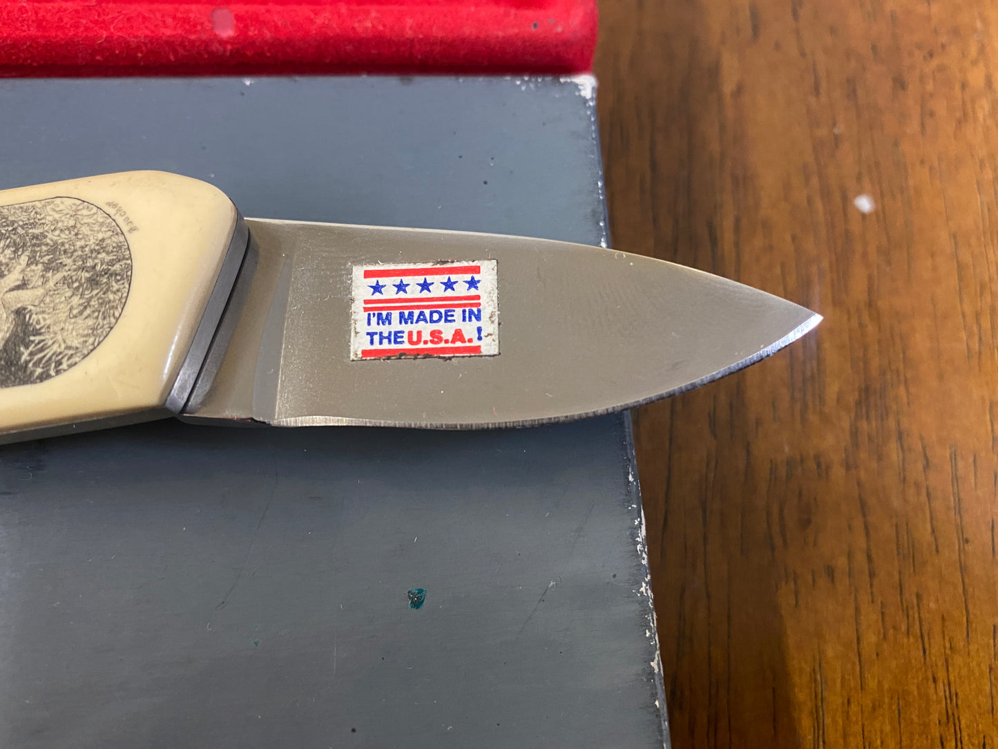 Vintage Touche by Gerber Whitetail Deer Belt Buckle Knife