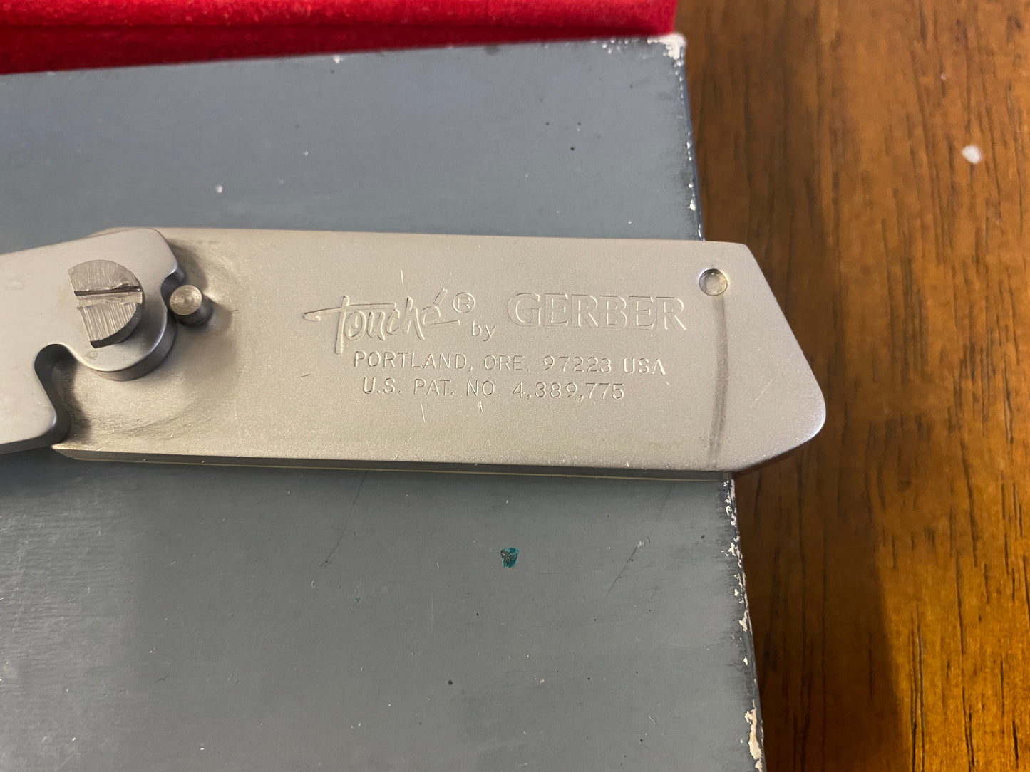 Vintage Touche by Gerber Whitetail Deer Belt Buckle Knife