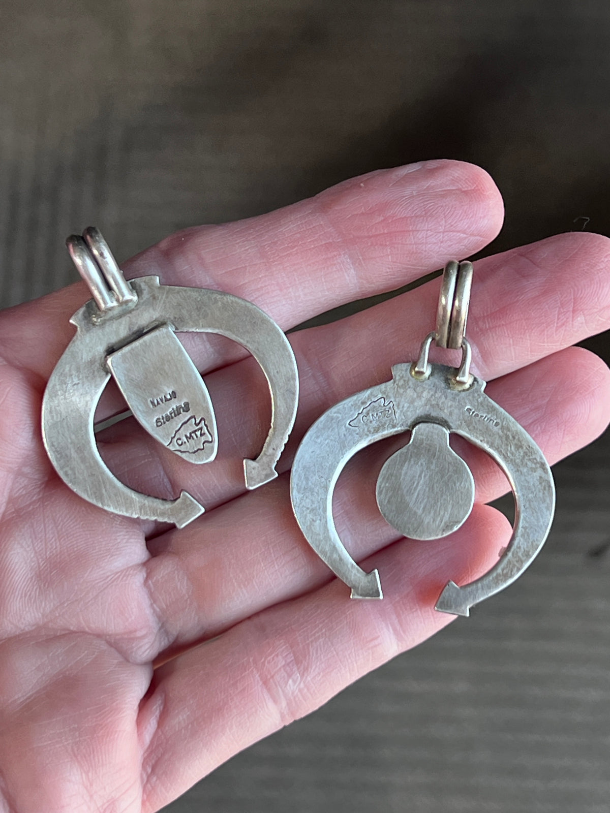 Calvin Martinez Mini Sterling Silver Ingot Naja Pendants