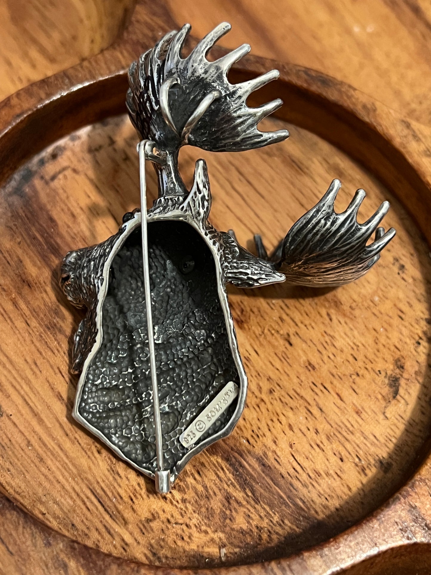 Balinese Sterling Moose Pin/Pendant