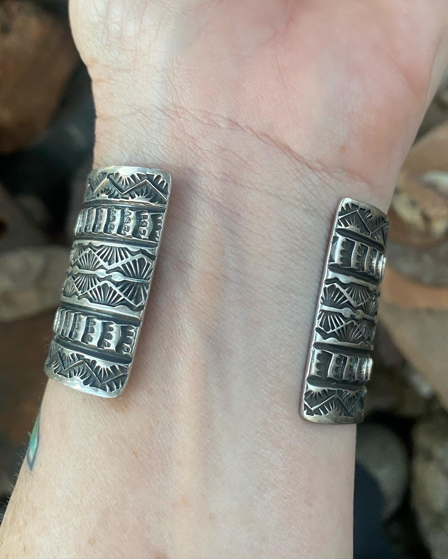 Sunshine Reeves Wide Stamped Cuff