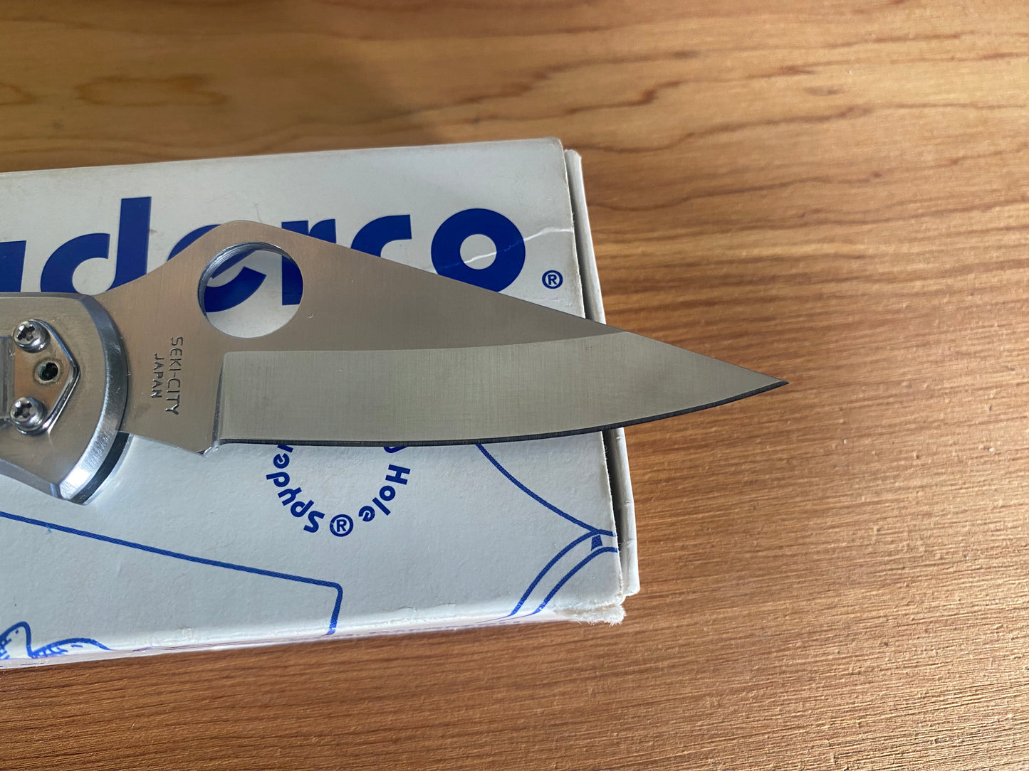 Engraved Spyderco Delica II Pocket Knife