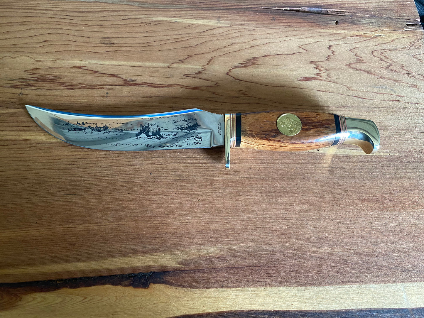 Franklin Mint grizzly bear sheath knife