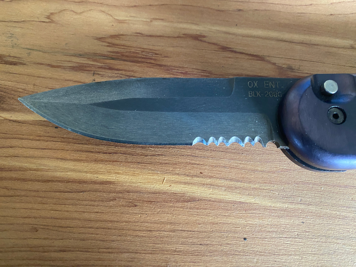 Ox Forge Black knife BLK-2000 Automatic pocket knife