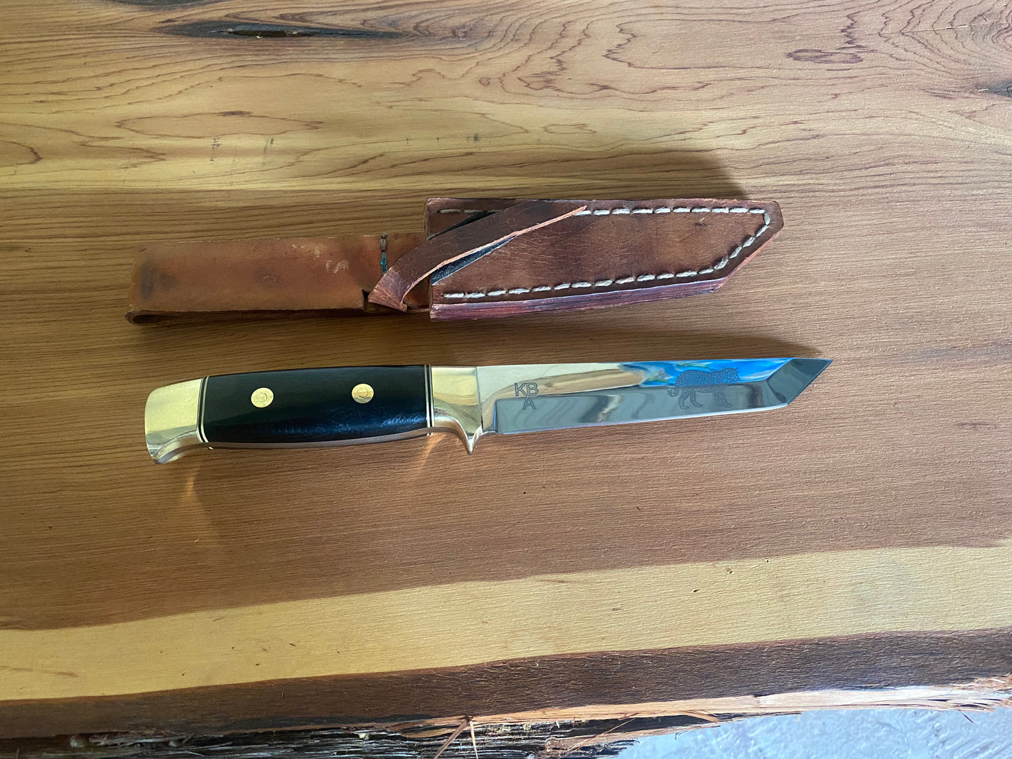 Custom KBA Tanto Sheath Knife